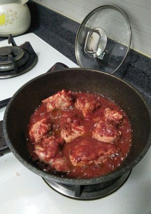 Foto resep Chicken red wine