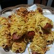 Sosis mie gulung goreng