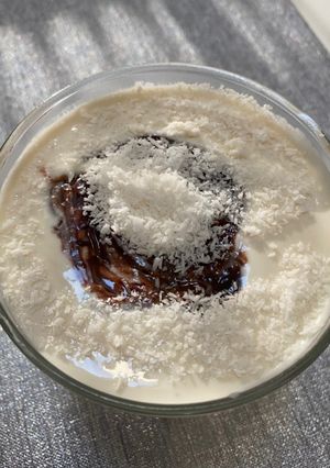 Une photo de Yaourt glacé coco-chocolat