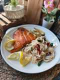 Set Pasta, Salmon Grill & Salad