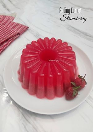 Foto resep Puding lumut Strawberry