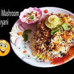 A picture of ...Babycorn mushroom biryani.