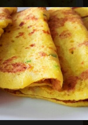 A picture of Moon Dal Pancakes.