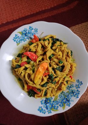 Foto resep Usus ayam bumbu kuning