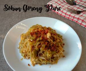 Resep Terbaik Stir Fried Bitter Gourd with Glass NoodlesSohun Goreng Pare Enak dan Sehat