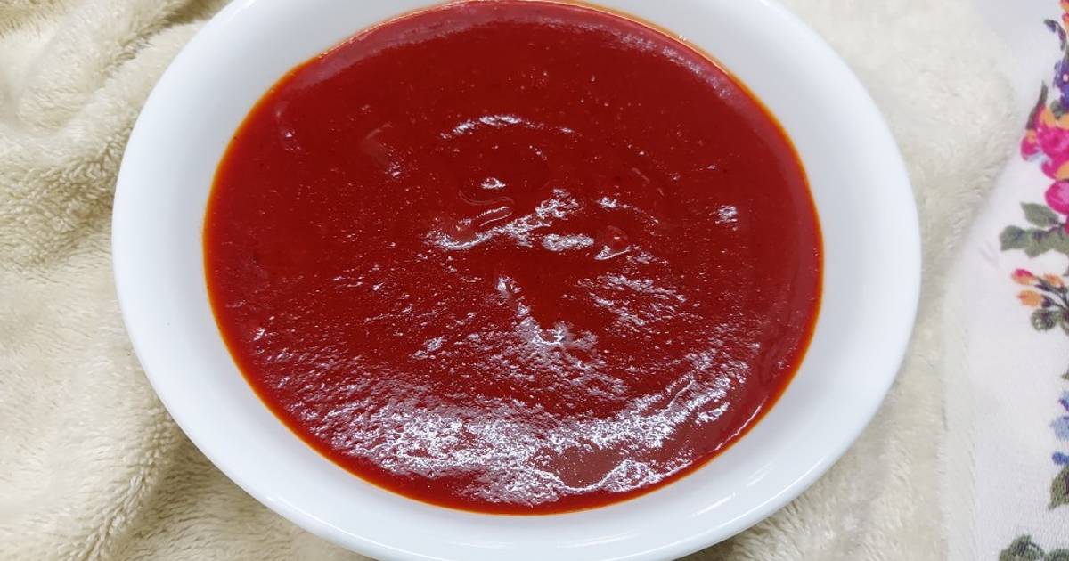 Hot and Sweet Tomato Chilli Garlic Sauce Recipe by Kumkum Chatterjee Cookpad