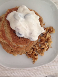 Una foto de Pancakes de avena y plátano 🍌