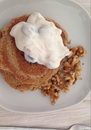 Una foto de Pancakes de avena y plátano 🍌