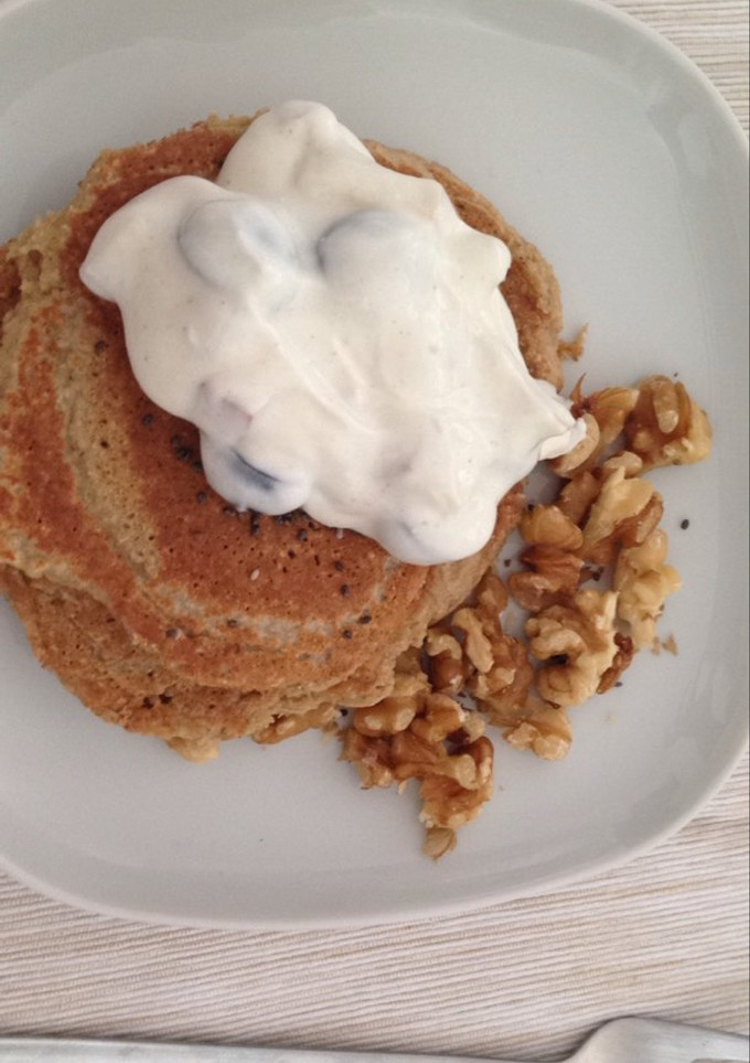 Una foto de Pancakes de avena y plátano 🍌