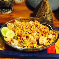 A picture of Roasted Corn & Paneer Salad 🥗.