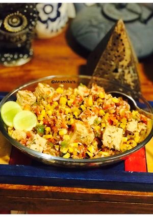 A picture of Roasted Corn & Paneer Salad 🥗.