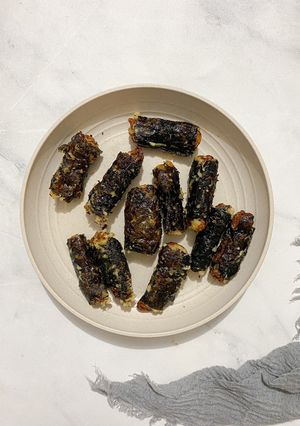 Foto resep Ayam udang gulung nori