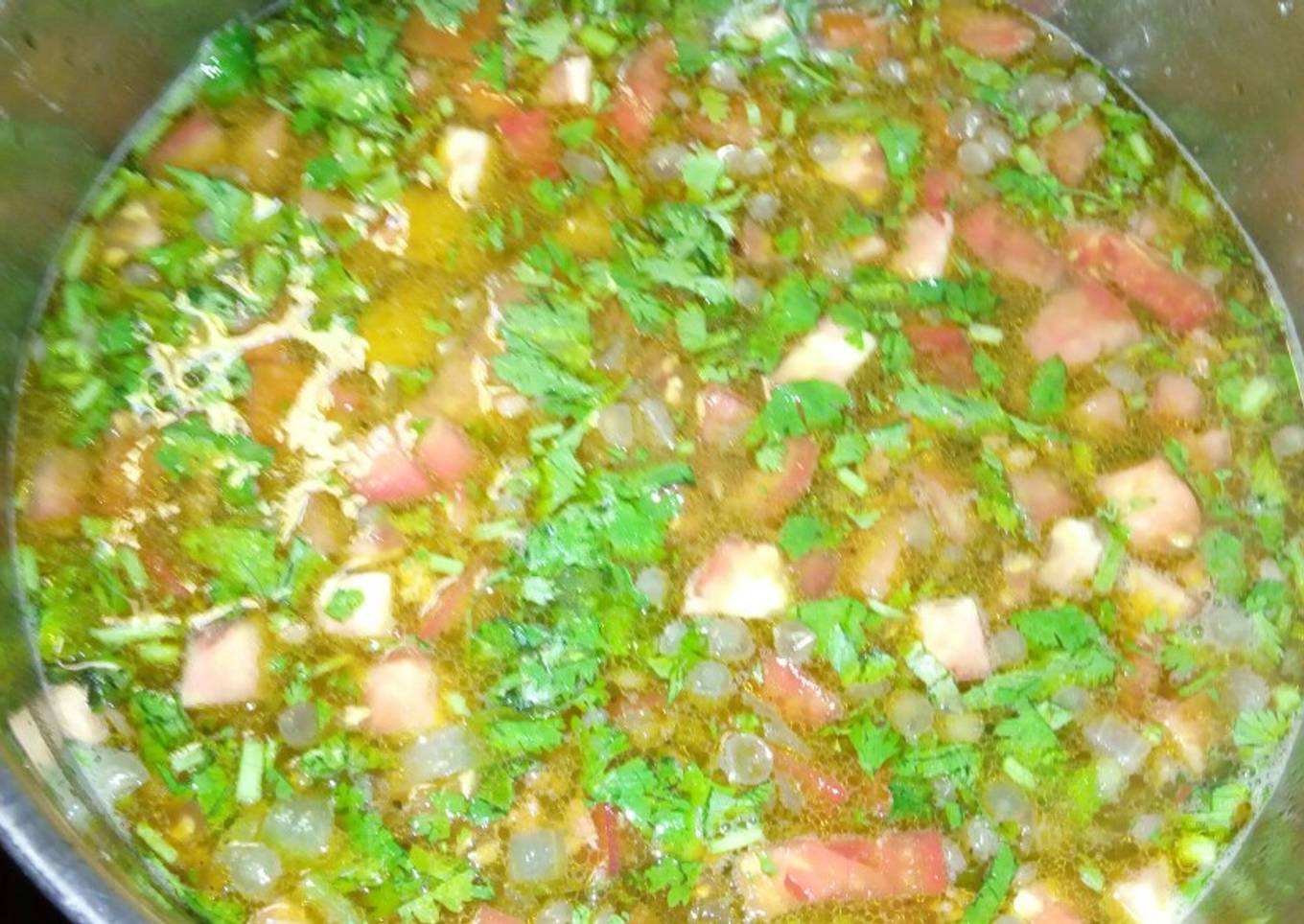 LENTEJAS CON LONGANIZA FRITA A LA Mario's