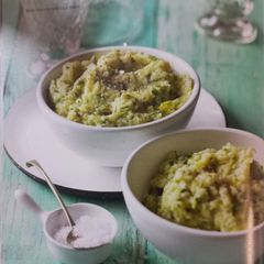 A picture of Baby Marrow and Cauli Mash.