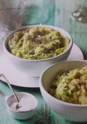 A picture of Baby Marrow and Cauli Mash.