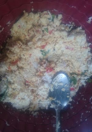 Foto resep Pepes teri udang tahu kelapa