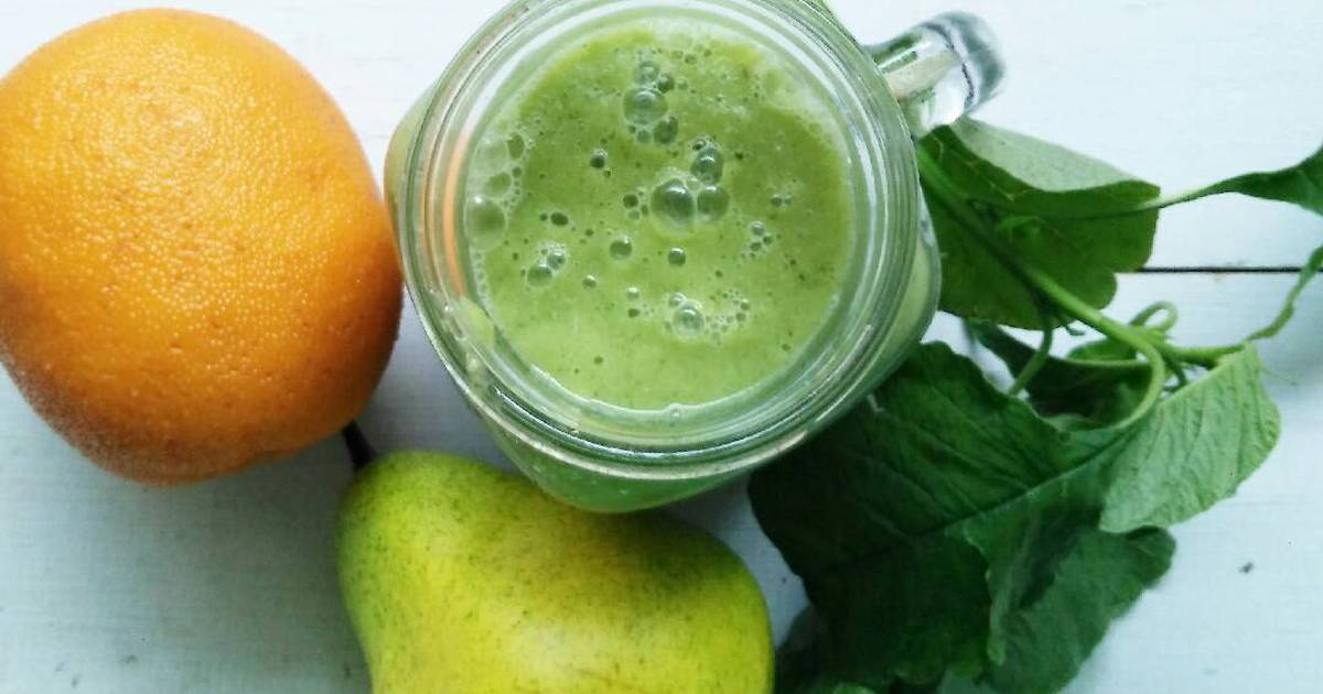 Resep Green Smoothie Jeruk Pir Bayam oleh Vivi Damayanti Cookpad