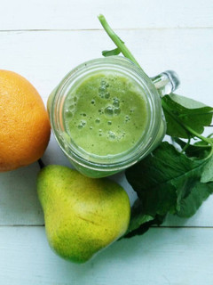Foto resep Green Smoothie : Jeruk Pir Bayam
