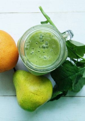 Foto resep Green Smoothie : Jeruk Pir Bayam