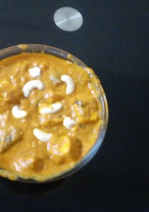 A picture of Shahi paneer.