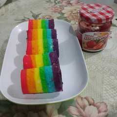 Mini rainbow roll cake রেসিপির প্রধান ছবি