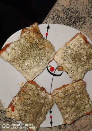 Una foto de Pizzas de pan de molde
