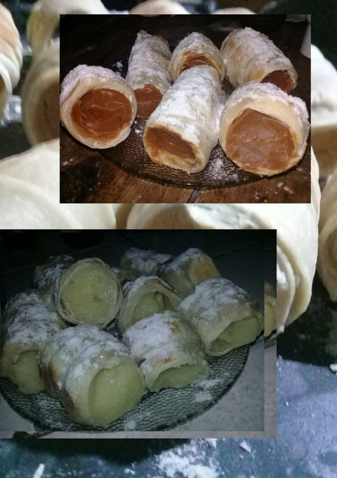 Una foto de Cañoncitos de pastelera y dulce de leche!!!