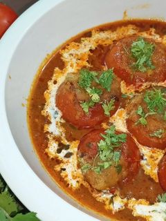भरवां टमाटर (bharwa tamatar recipe in Hindi) रेसिपी मुख्य फोटो