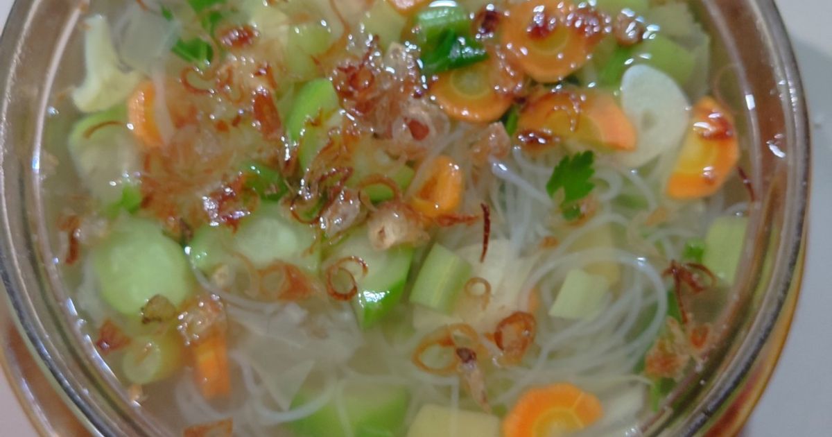 Sayur bening oyong mix bihun