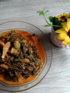 Foto resep Samba lado tanak / gulai pucuk ubi/ gulai daun singkong