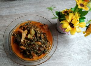 Foto resep Samba lado tanak / gulai pucuk ubi/ gulai daun singkong