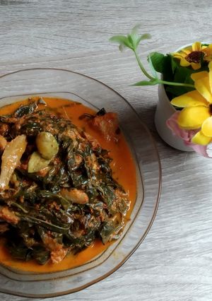 Foto resep Samba lado tanak / gulai pucuk ubi/ gulai daun singkong