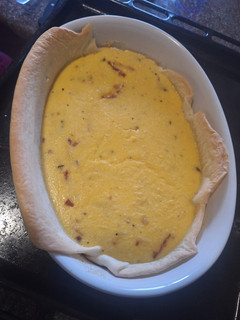 Una foto de Quiche de bacon y queso