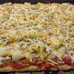 Una foto de Masa de pizza casera sin huevo ni levadura