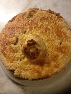 Almás pite rózsával recept fotója