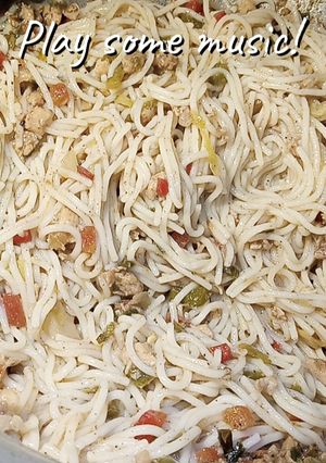 A picture of Mince Chowmein.