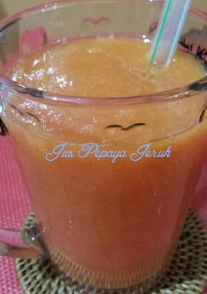 Foto resep Jus Pepaya + Jeruk