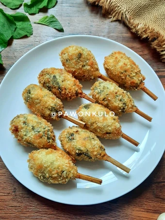 Cara Mudah Membikin Resep Nugget ayam keju bayam yang Lezat Sekali Anti Ribet, Uenak Banget