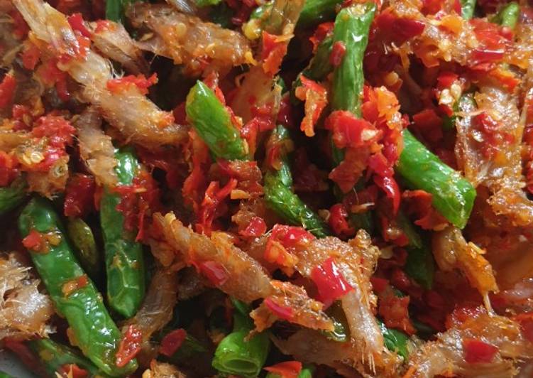 Teri basah sambal buncis
