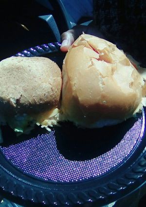 A picture of Ham and cheese lettuce sandwich.