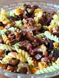 Ensalada tibia de pasta y vegetales 😋