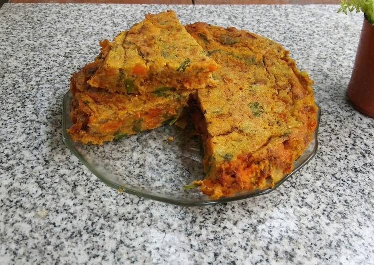 Pastel de vegetales vegano