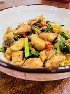 塔香三杯雞 的食譜成品照片