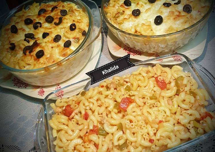 Chicken achari masala pasta desi style and macaroni