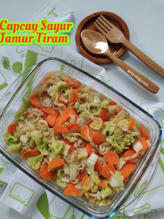 Foto resep #319. Capcay Sayur Jamur Tiram (sawi putih, wortel, kembang kol)