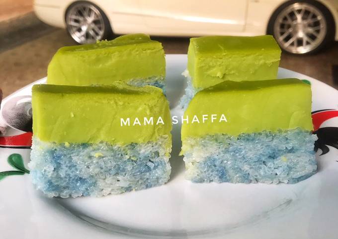 Kueh Salat/ Kueh Seri Muka resep Nyonya