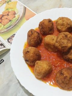 صورة لوصفة كروكات الدجاج و الأرز