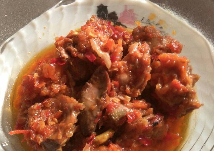 Sambal Ati Ampela Pedas