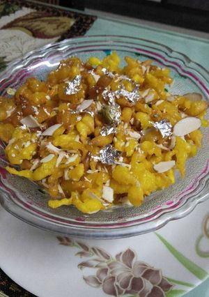 A picture of Sweet boondi.