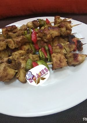 A picture of Chicken kebab.